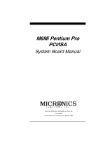 Micronics M6Mi Pentium Pro User manual