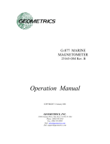 Geometrics G-877 Operating instructions