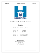 Humidex UNS-103 Installation & Owner's Manual