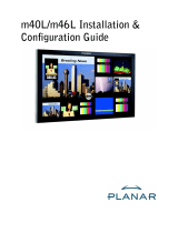 Planar m40L Installation &  Configuration Manual