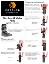 CORFLEX Marathon Air Walker Ankle Application Instructions