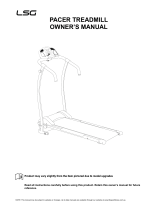 LSG Pacer Treadmill Owner's manual