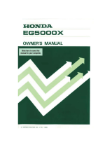 Honda EG5000X Owner's manual