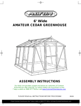 Alton AMATEUR CEDAR GREENHOUSE 6' Wide Assembly Instructions Manual