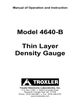 Troxler 4640-B Operation And Instruction Manual