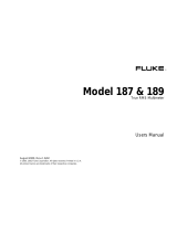 Fluke Thermometer 189 User manual