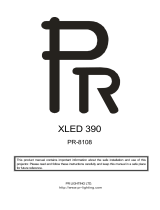 PR XLED 390 PR-8108 User manual