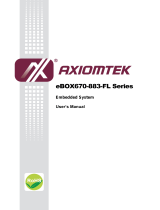 AXIOMTEK eBOX670-883-FL Series User manual
