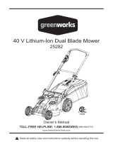 Greenworks 25282 Owner's manual