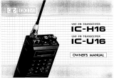 ICOM IC-H16 U16 Owner's manual
