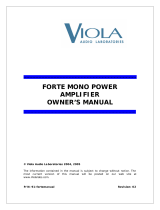 Viola Systems FORTE MONO Owner's manual