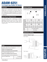 Advantech ADAM-6251 User manual