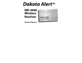 Dakota Alert WR-3000 Wireless Receiver User manual