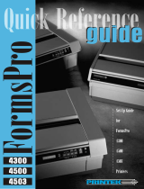 Printek FormsPro4300 Quick Reference Manual