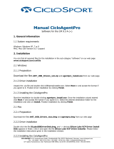 Ciclo Ciclo AgentPro Software CM 9.3 A plus Owner's manual