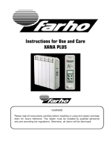 Farho XANA PLUS Instructions For Use And Care Manual
