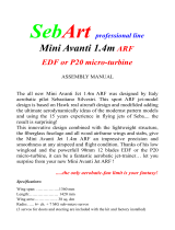 Sebart Mini Avanti 1.4m ARF Assembly Manual
