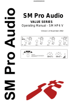 SM Pro Audio SM HP4 V Operating instructions