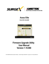 SurgeX SX-AX10Ei, SX-AX16Ei Axess ELITE 240V User manual