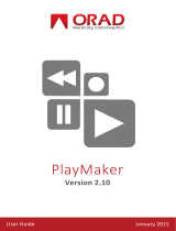 Orad Playmaker User manual
