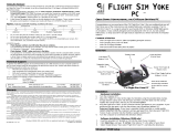 CA Products FLIGHT SIM YOKE PC Quick start guide