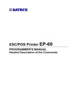 Datecs EP-60 Programmer's Manual