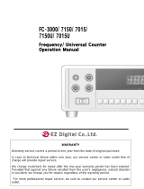 EZ Digital FC-7015U Operating instructions