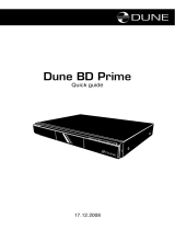 DUNE BD Prime Quick Manual