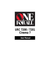 One For All URC 7200 / 7201 User manual