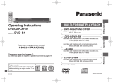 Panasonic DVDS1 User manual