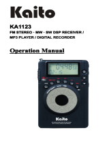 Kaito KA1123 Operating instructions