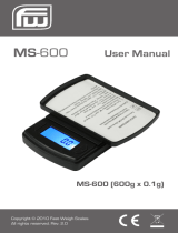 Fast Weigh Scales MS-600 User manual