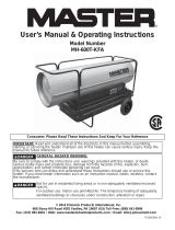 Master HH-600T-KFA User's Manual & Operating Instructions