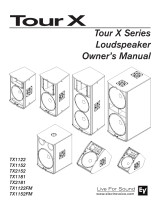 Electro-Voice Tour X TX1122 Owner's manual