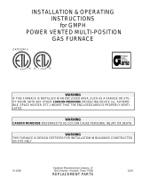GOODMAN GMPH120-5 Series User manual