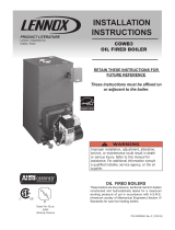 Lennox COWB3 Oil Fired Boiler Installation guide