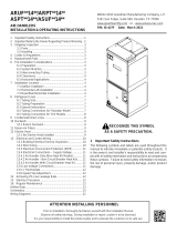 Amana ARUF60D14 Series Installation & Operating Instructions Manual