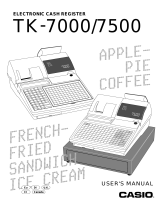 Casio TK-7500 User manual