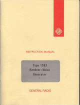 GENERAL RADIO COMPANY 1383 User manual