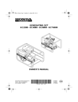 Honda EC2200 Owner's manual