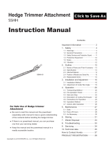 NIKKARI SSHHSA Hedge Trimmer User manual