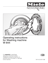 Miele Novotronic W 829 User manual