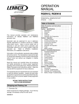 Lennox RGEN12 User manual