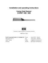 ELKA KOMET 402 Installation And Operating Instructions Manual