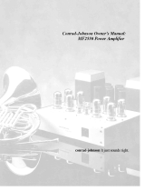 Conrad-johnson design MF2550 Owner's manual