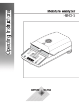 Mettler Toledo HB43-S Operating Instructions Manual
