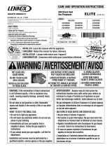 Lennox EDV40RNE Care And Operation Instructions Manual