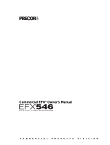 Precor EFX546 Owner's manual