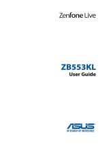 Asus ZenFone Selfie (ZB553KL) Owner's manual