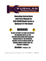 Kushlan 600 SERIES Operating Instructions Manual